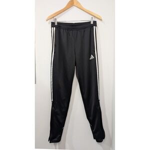 Adidas AEROREADY Track Pants Black Regular Fit Athletic Zip Ankle Men's M
